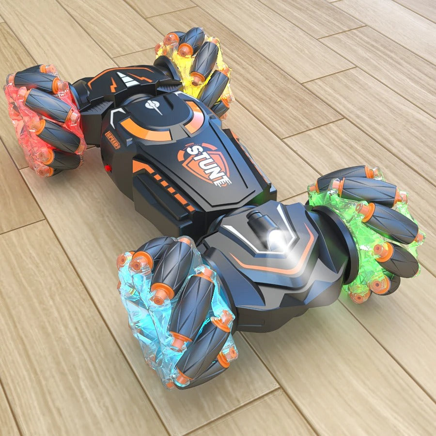 4WD RC stunt car rotation drift 2.4G wireless remote control car children's and boys sound and light toy car